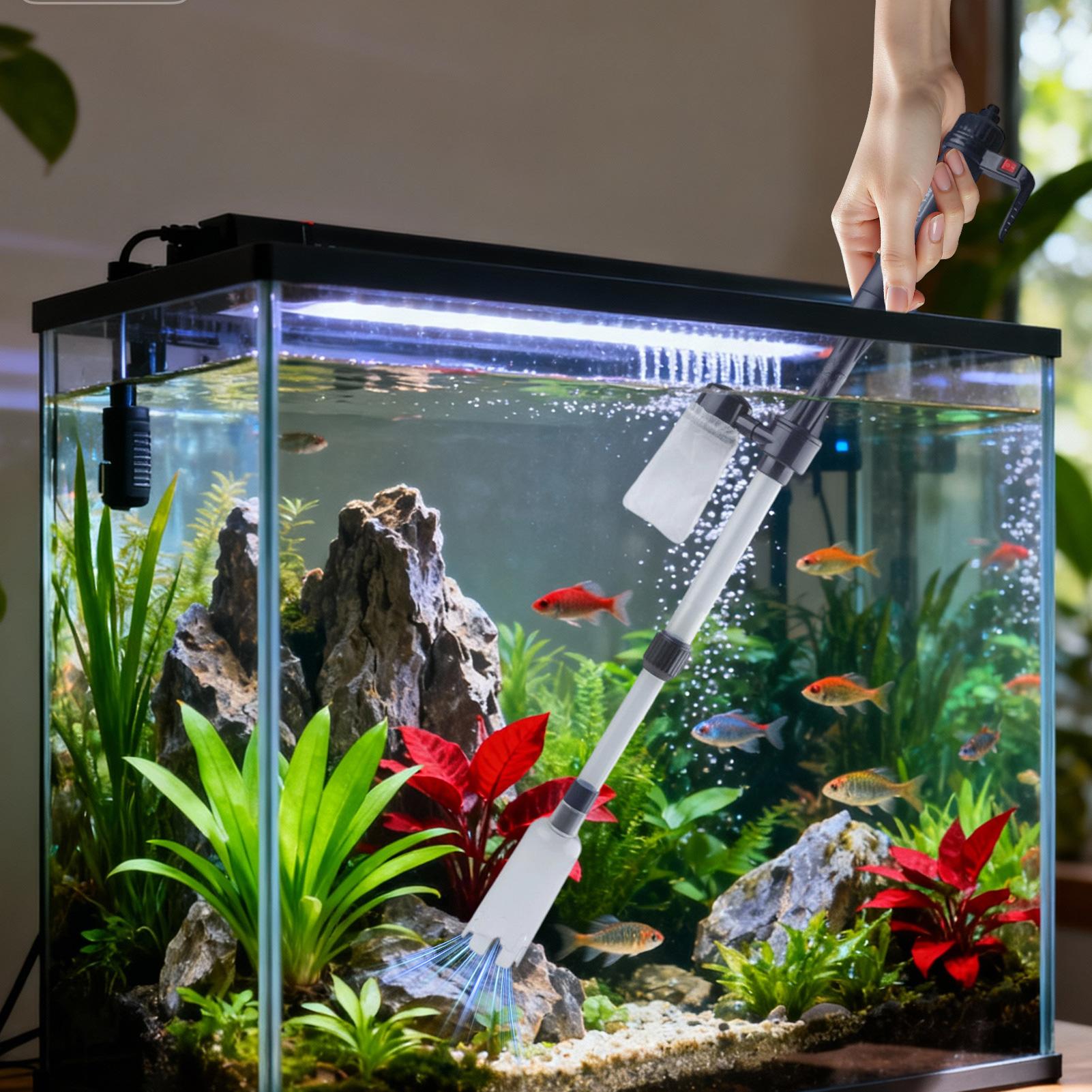 Cleaner Fish Aquarium - Aquarium Vacuum Gravel Cleaner Adjustable Telescopic