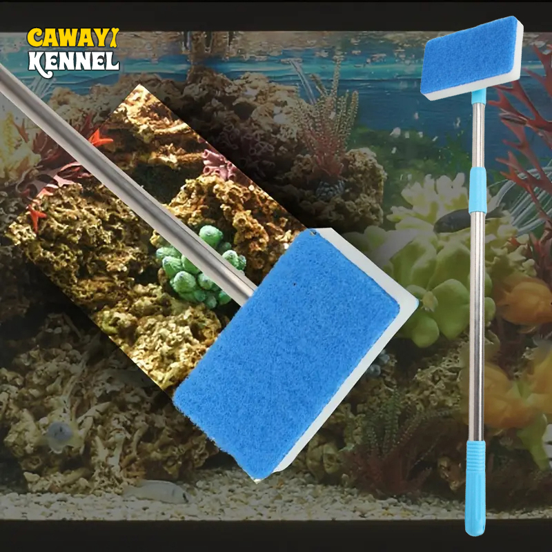 Cleaner Fish Aquarium - 55-95cm Telescopic Handle 180° Adjust Cleaner