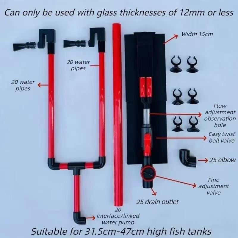 Siphon Aquarium Filter Double  - đánh giá và giá Cleaner Fish Aquarium