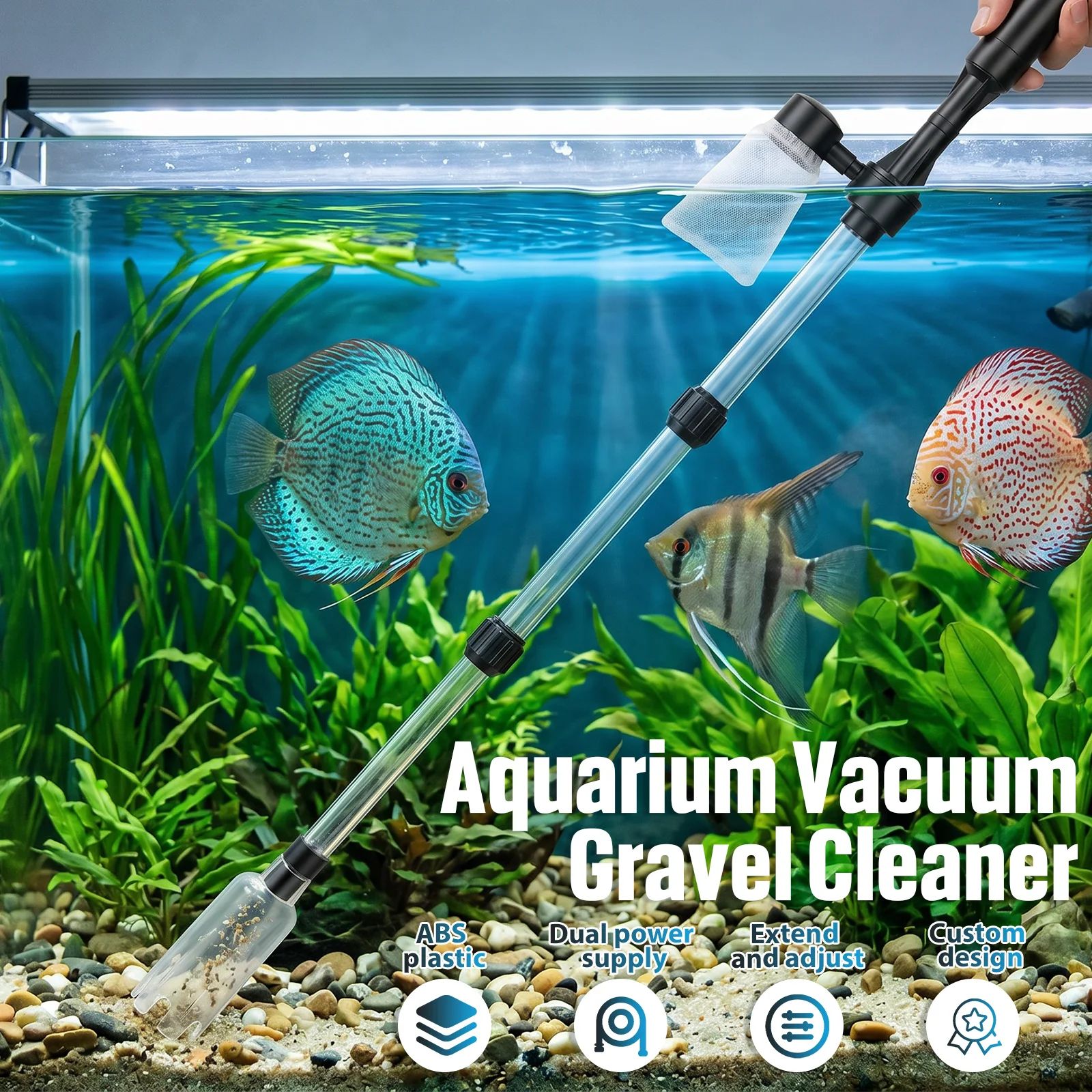 Aquarium Vacuum Gravel Cleaner - đánh giá và giá Cleaner Fish Aquarium