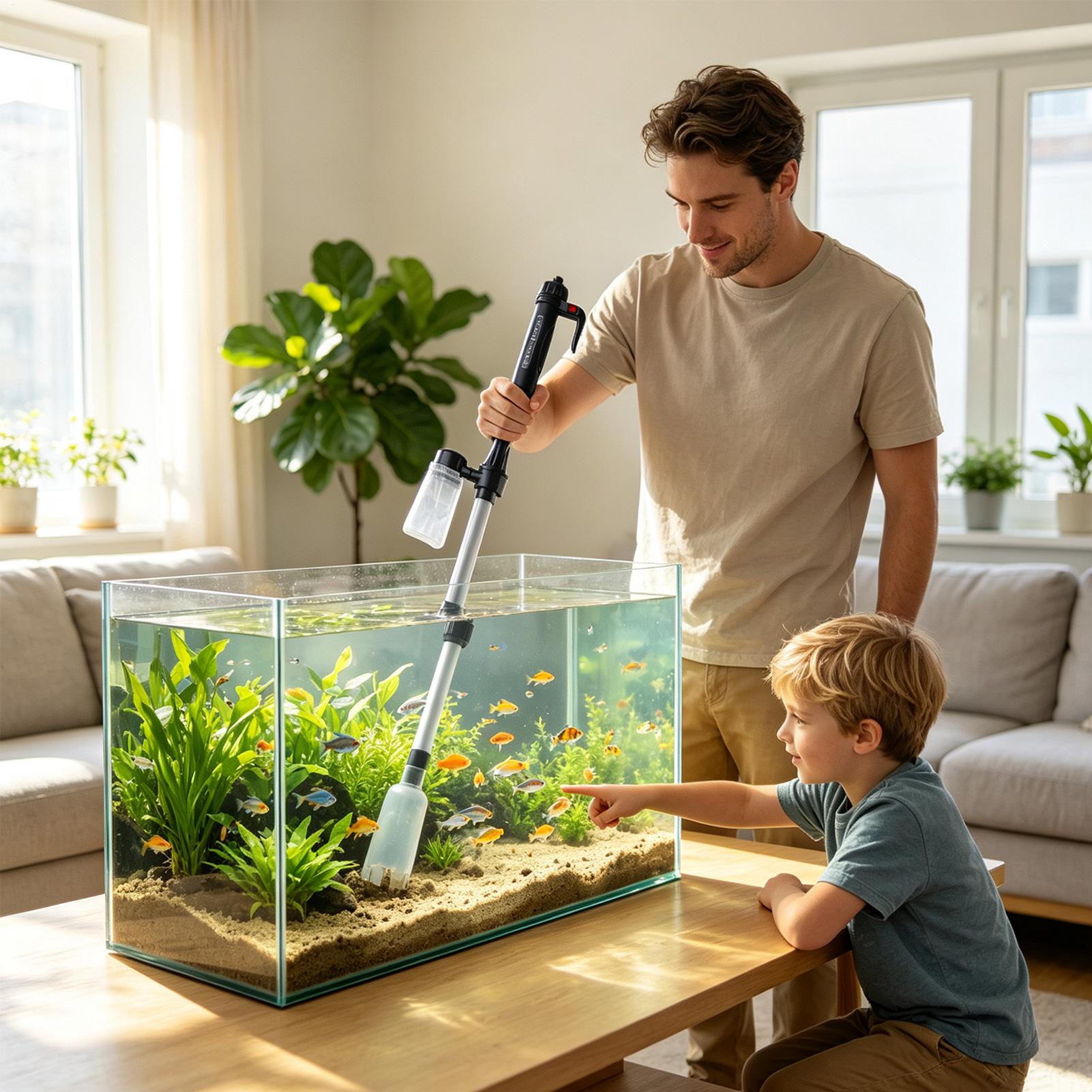 Aquarium Vacuum Gravel Cleaner - đánh giá và giá Cleaner Fish Aquarium