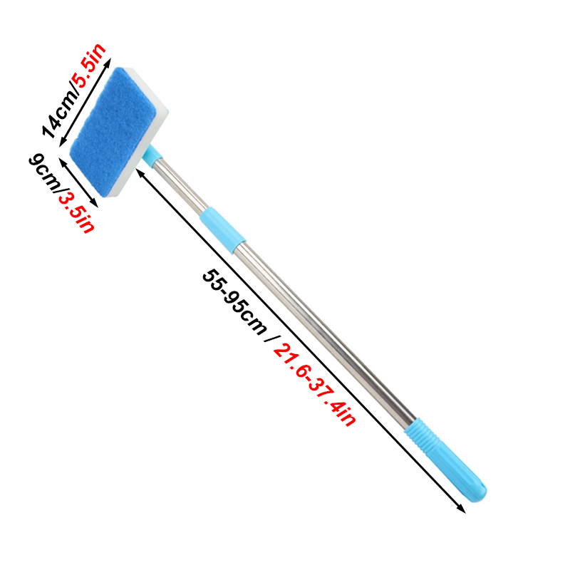 55-95cm Telescopic Handle 180° - đánh giá và giá Cleaner Fish Aquarium